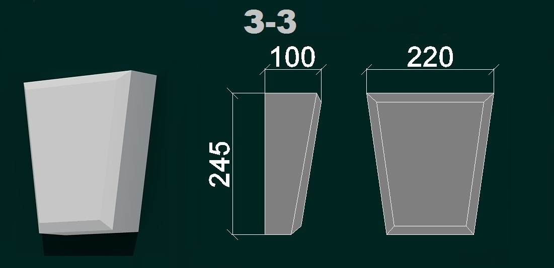 Фасадний карниз К 3
